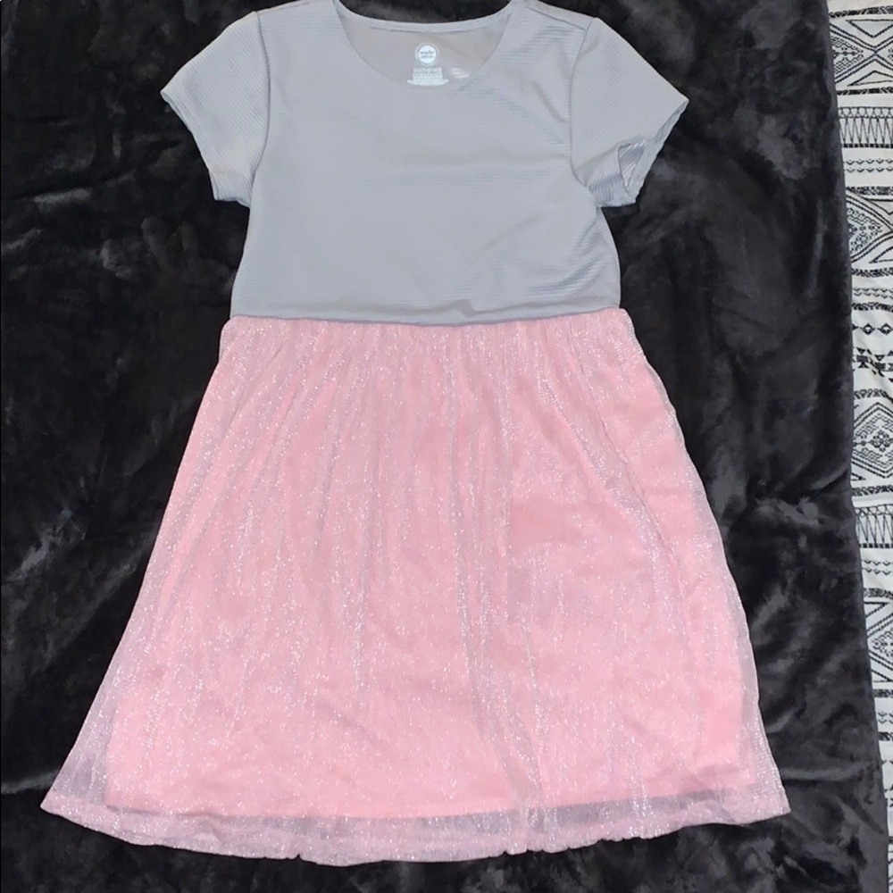 🔴Gray and pink party dress